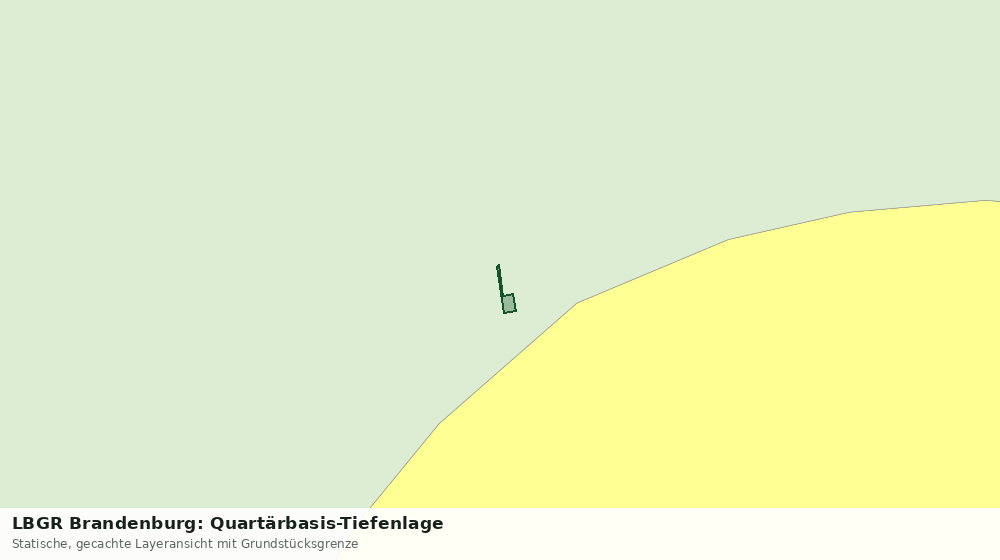 Statische Kartenansicht: LBGR Brandenburg: Quartärbasis-Tiefenlage