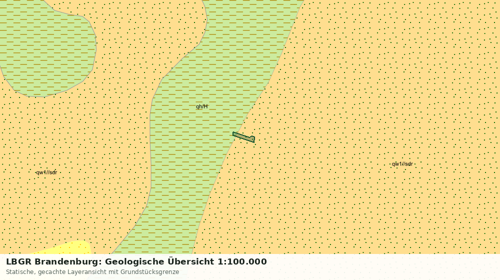 Statische Kartenansicht: LBGR Brandenburg: Geologische Übersicht 1:100.000