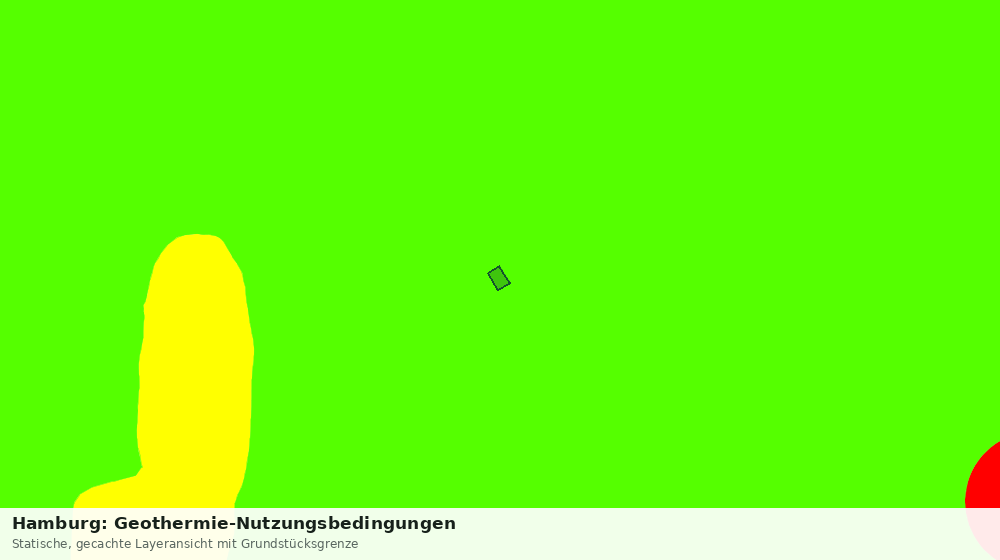 Statische Kartenansicht: Hamburg: Geothermie-Nutzungsbedingungen