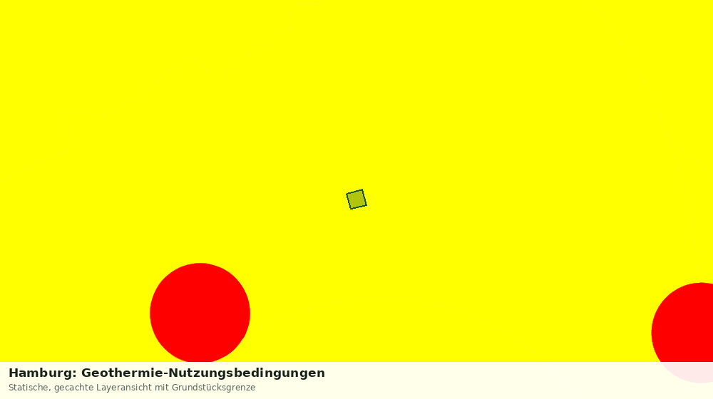 Statische Kartenansicht: Hamburg: Geothermie-Nutzungsbedingungen