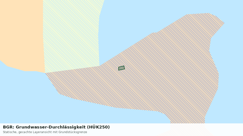 Statische Kartenansicht: BGR: Grundwasser-Durchlässigkeit (HÜK250)