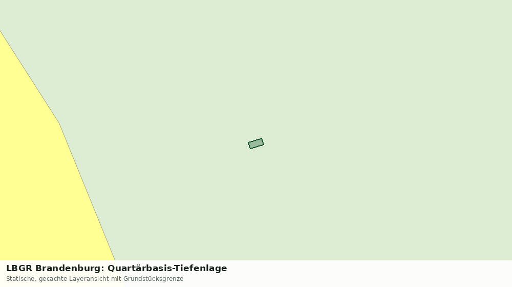 Statische Kartenansicht: LBGR Brandenburg: Quartärbasis-Tiefenlage