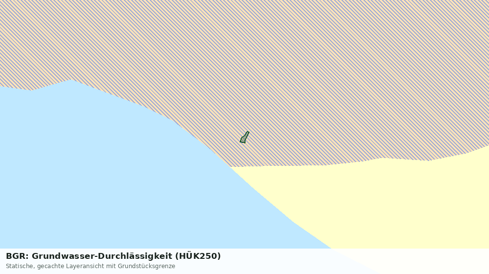 Statische Kartenansicht: BGR: Grundwasser-Durchlässigkeit (HÜK250)