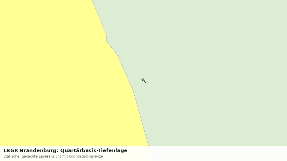 Statische Kartenansicht: LBGR Brandenburg: Quartärbasis-Tiefenlage
