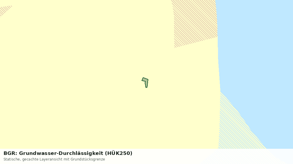 Statische Kartenansicht: BGR: Grundwasser-Durchlässigkeit (HÜK250)