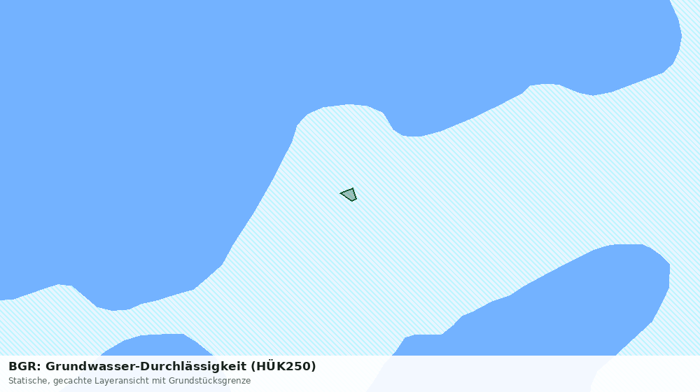 Statische Kartenansicht: BGR: Grundwasser-Durchlässigkeit (HÜK250)