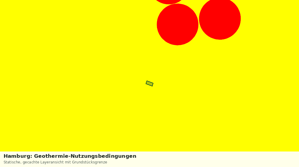 Statische Kartenansicht: Hamburg: Geothermie-Nutzungsbedingungen