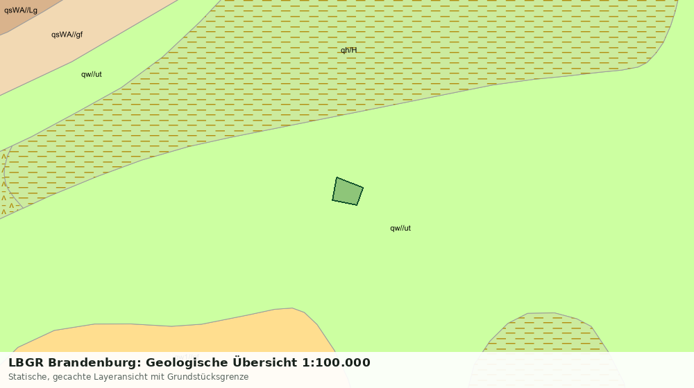 Statische Kartenansicht: LBGR Brandenburg: Geologische Übersicht 1:100.000