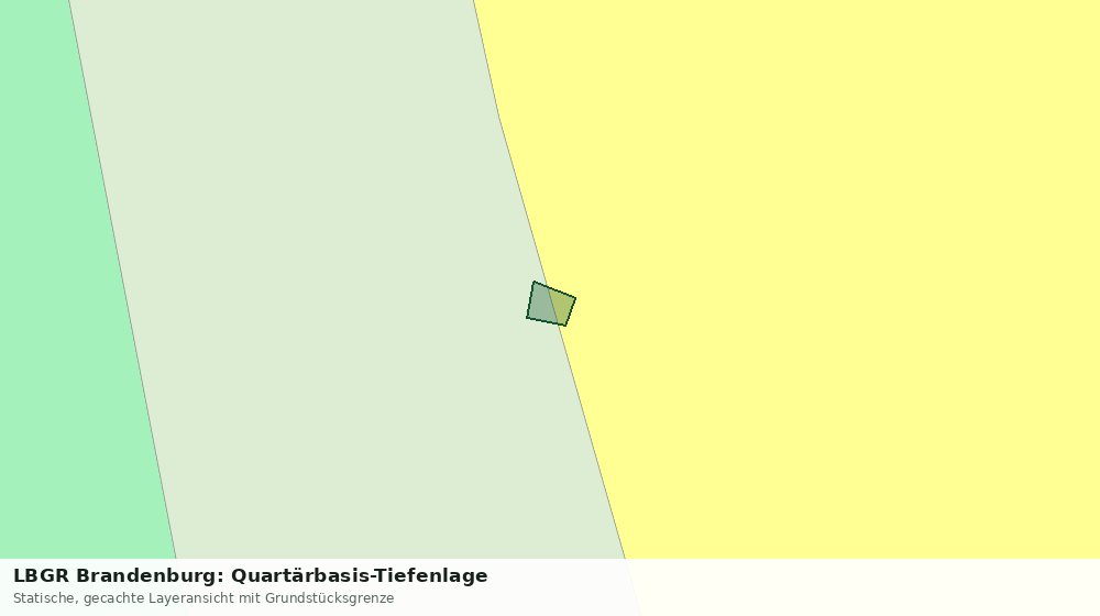 Statische Kartenansicht: LBGR Brandenburg: Quartärbasis-Tiefenlage