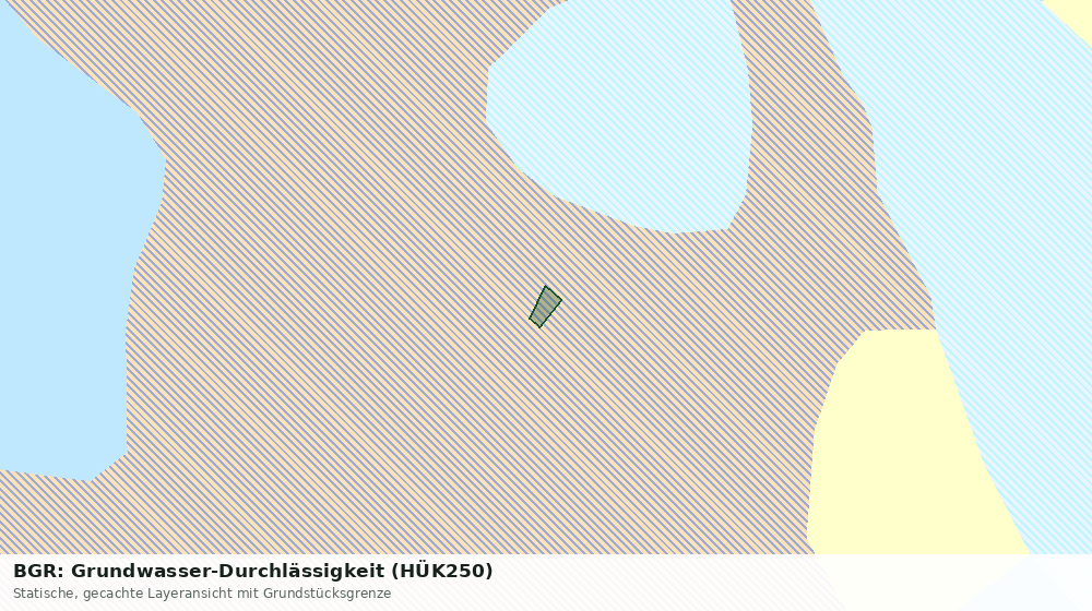 Statische Kartenansicht: BGR: Grundwasser-Durchlässigkeit (HÜK250)