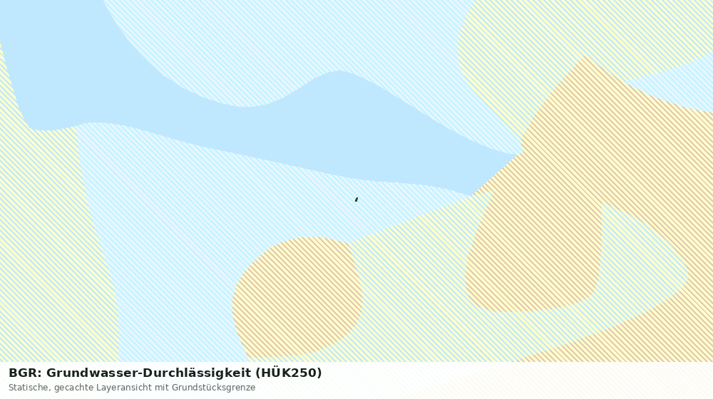 Statische Kartenansicht: BGR: Grundwasser-Durchlässigkeit (HÜK250)