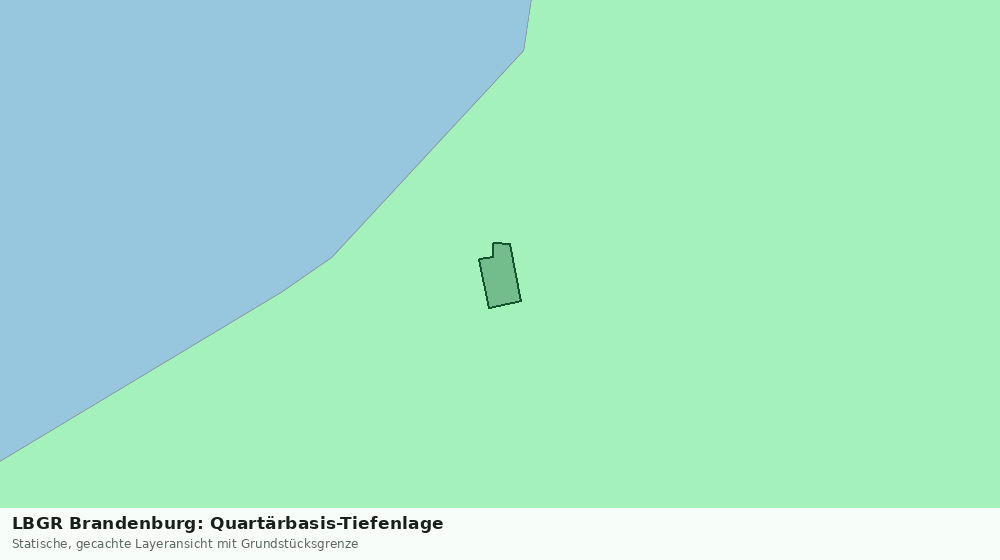 Statische Kartenansicht: LBGR Brandenburg: Quartärbasis-Tiefenlage