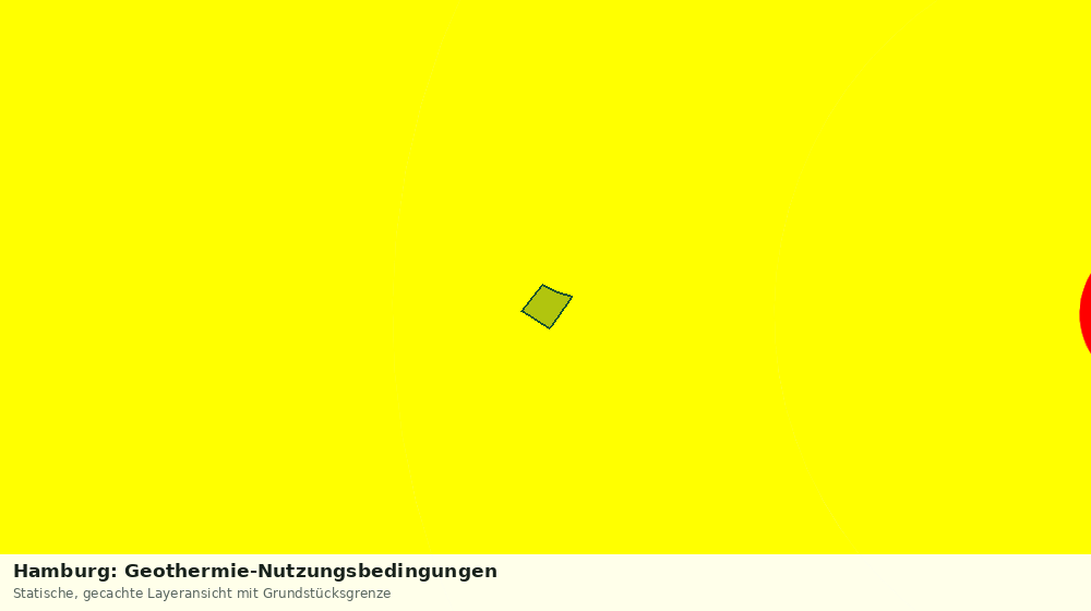 Statische Kartenansicht: Hamburg: Geothermie-Nutzungsbedingungen