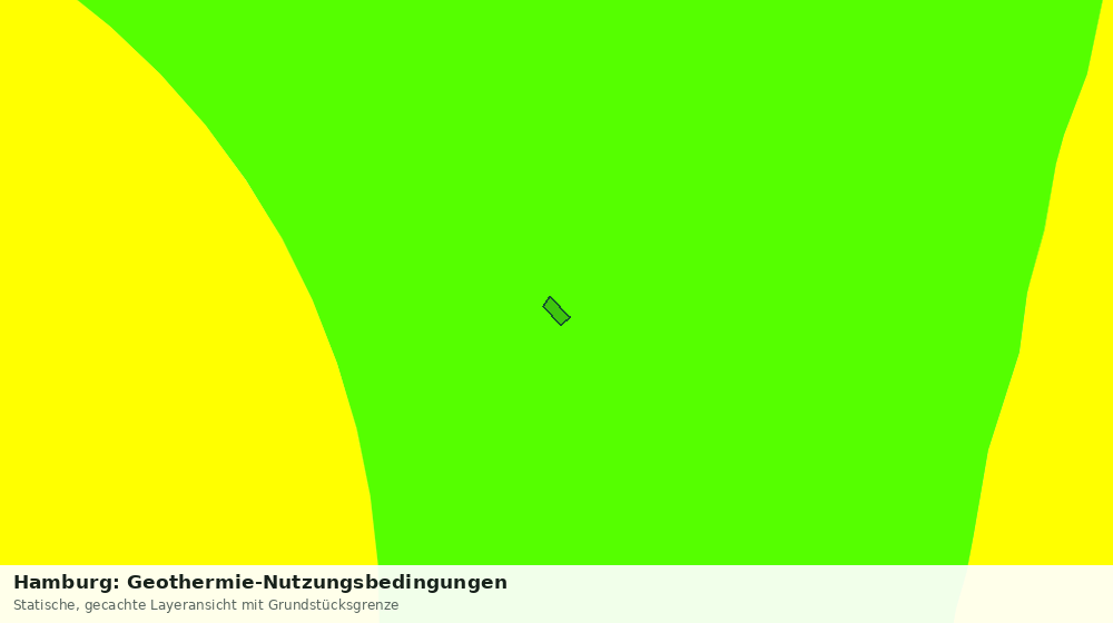 Statische Kartenansicht: Hamburg: Geothermie-Nutzungsbedingungen