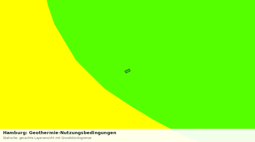 Statische Kartenansicht: Hamburg: Geothermie-Nutzungsbedingungen