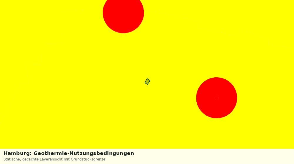 Statische Kartenansicht: Hamburg: Geothermie-Nutzungsbedingungen