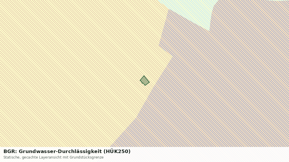 Statische Kartenansicht: BGR: Grundwasser-Durchlässigkeit (HÜK250)