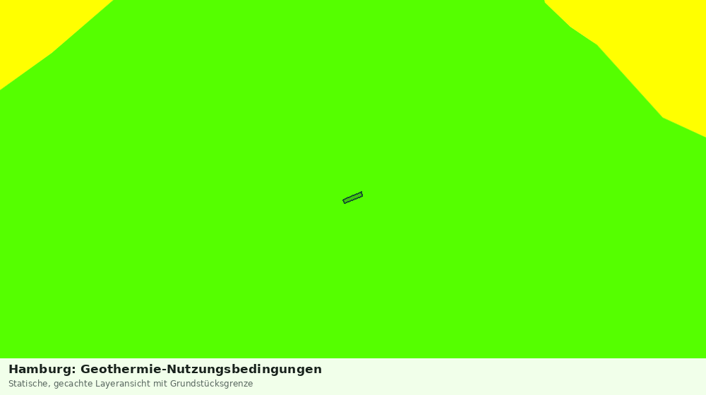 Statische Kartenansicht: Hamburg: Geothermie-Nutzungsbedingungen