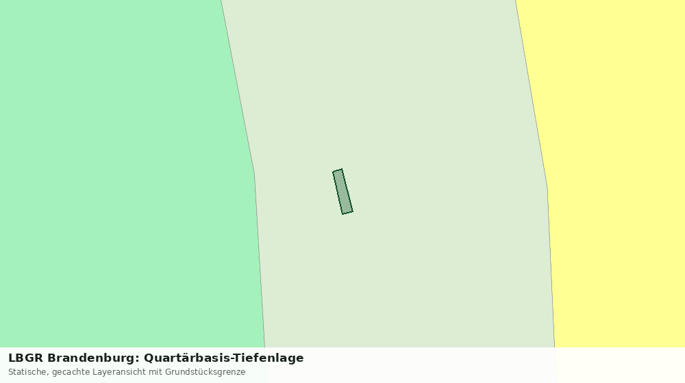 Statische Kartenansicht: LBGR Brandenburg: Quartärbasis-Tiefenlage