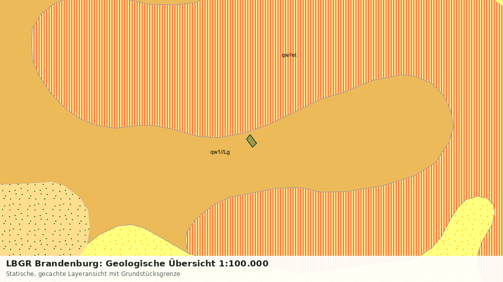 Statische Kartenansicht: LBGR Brandenburg: Geologische Übersicht 1:100.000