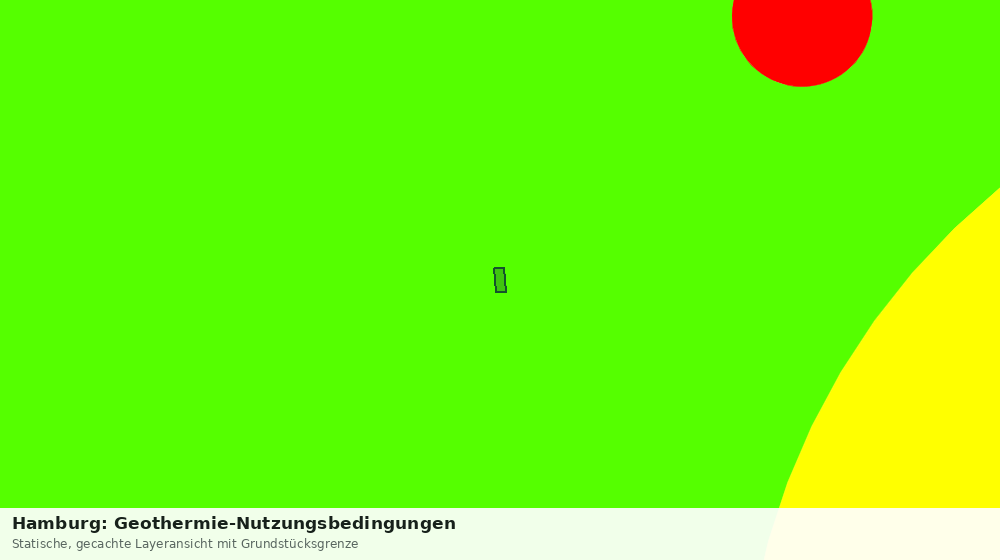 Statische Kartenansicht: Hamburg: Geothermie-Nutzungsbedingungen