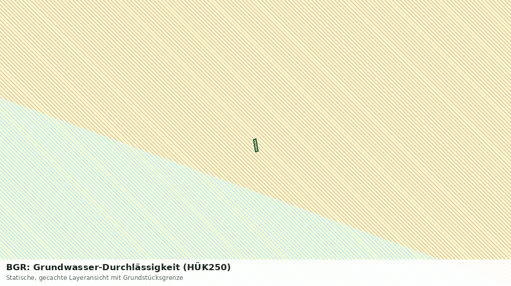 Statische Kartenansicht: BGR: Grundwasser-Durchlässigkeit (HÜK250)