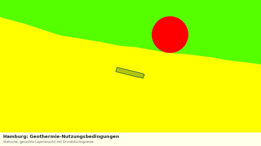 Statische Kartenansicht: Hamburg: Geothermie-Nutzungsbedingungen