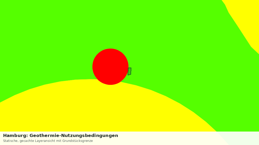 Statische Kartenansicht: Hamburg: Geothermie-Nutzungsbedingungen