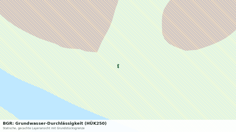 Statische Kartenansicht: BGR: Grundwasser-Durchlässigkeit (HÜK250)