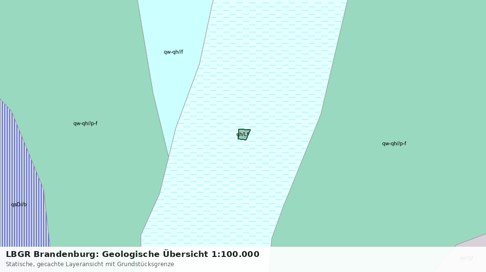 Statische Kartenansicht: LBGR Brandenburg: Geologische Übersicht 1:100.000
