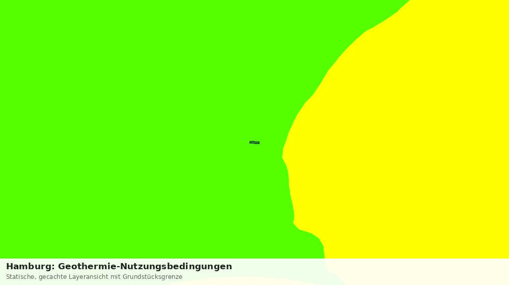 Statische Kartenansicht: Hamburg: Geothermie-Nutzungsbedingungen