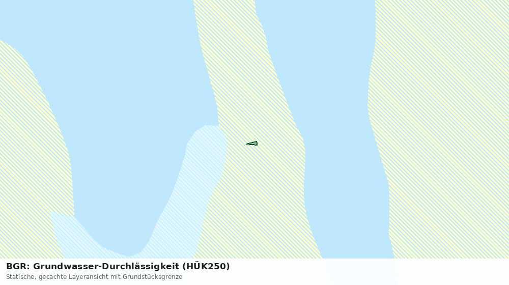 Statische Kartenansicht: BGR: Grundwasser-Durchlässigkeit (HÜK250)