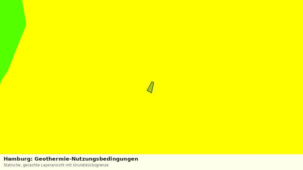Statische Kartenansicht: Hamburg: Geothermie-Nutzungsbedingungen