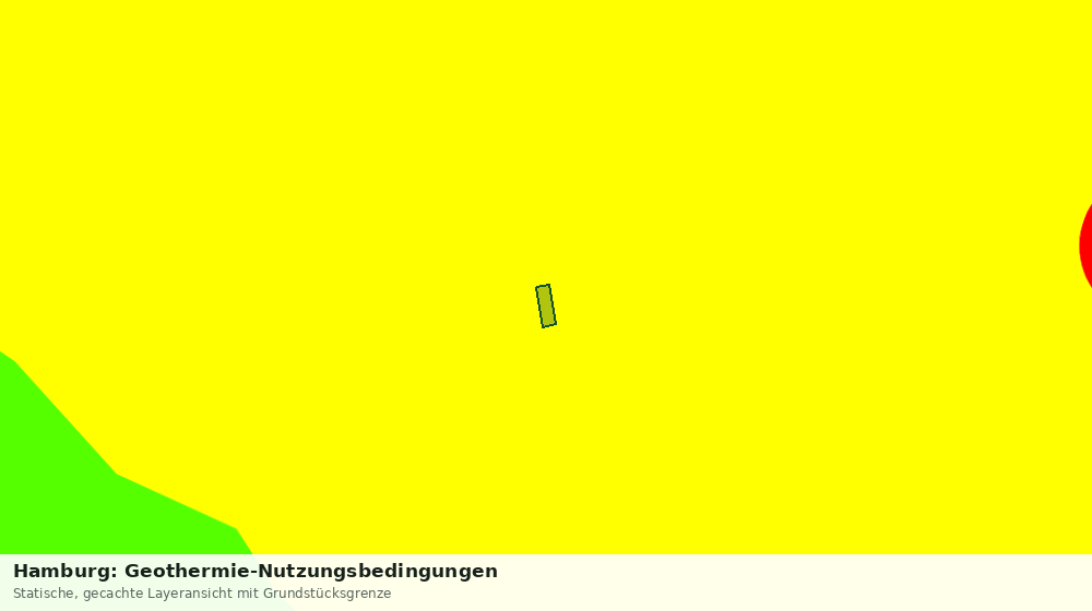 Statische Kartenansicht: Hamburg: Geothermie-Nutzungsbedingungen