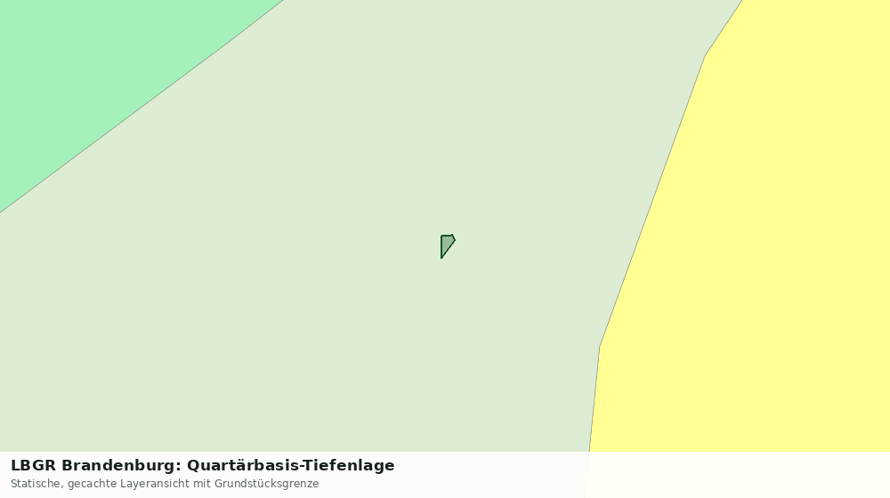 Statische Kartenansicht: LBGR Brandenburg: Quartärbasis-Tiefenlage