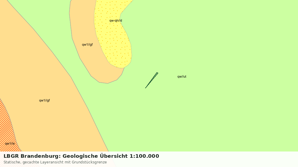 Statische Kartenansicht: LBGR Brandenburg: Geologische Übersicht 1:100.000
