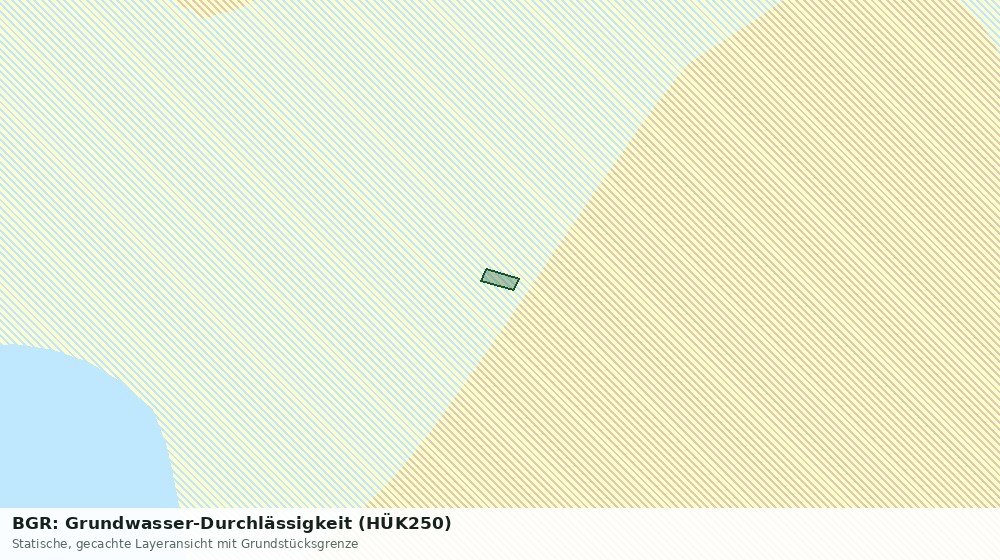 Statische Kartenansicht: BGR: Grundwasser-Durchlässigkeit (HÜK250)