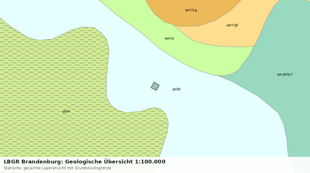 Statische Kartenansicht: LBGR Brandenburg: Geologische Übersicht 1:100.000