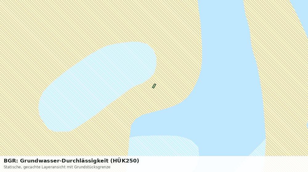 Statische Kartenansicht: BGR: Grundwasser-Durchlässigkeit (HÜK250)