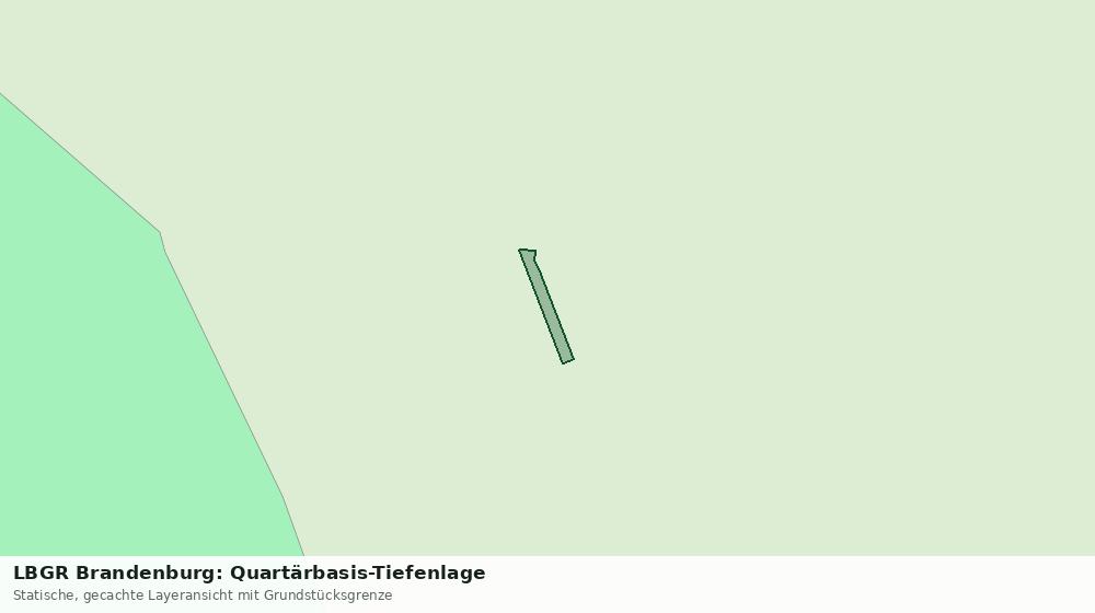 Statische Kartenansicht: LBGR Brandenburg: Quartärbasis-Tiefenlage