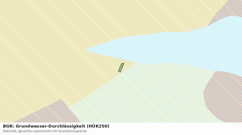 Statische Kartenansicht: BGR: Grundwasser-Durchlässigkeit (HÜK250)