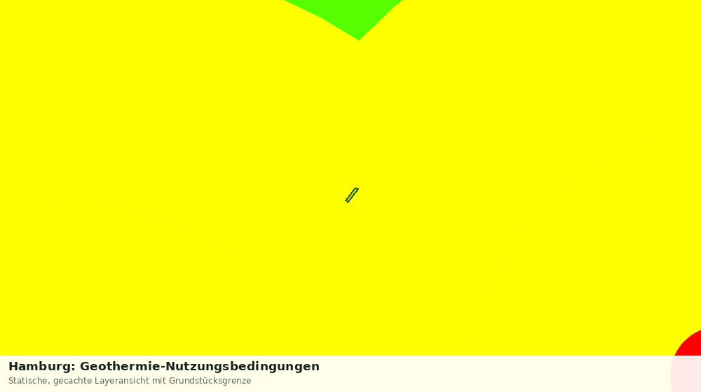 Statische Kartenansicht: Hamburg: Geothermie-Nutzungsbedingungen