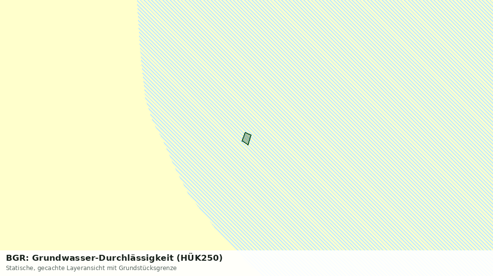 Statische Kartenansicht: BGR: Grundwasser-Durchlässigkeit (HÜK250)