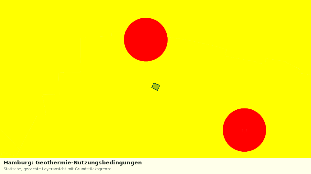 Statische Kartenansicht: Hamburg: Geothermie-Nutzungsbedingungen