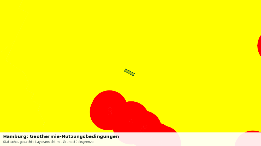 Statische Kartenansicht: Hamburg: Geothermie-Nutzungsbedingungen