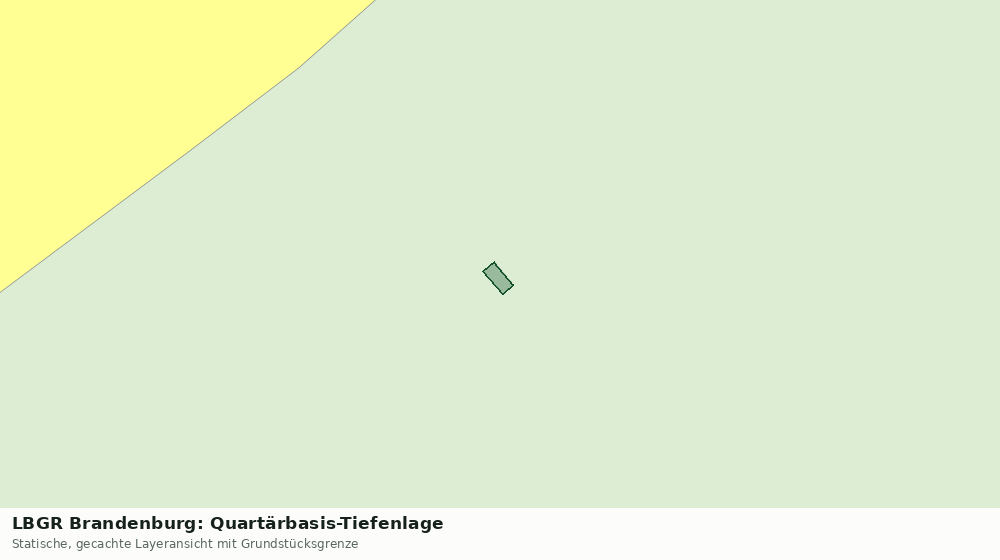 Statische Kartenansicht: LBGR Brandenburg: Quartärbasis-Tiefenlage