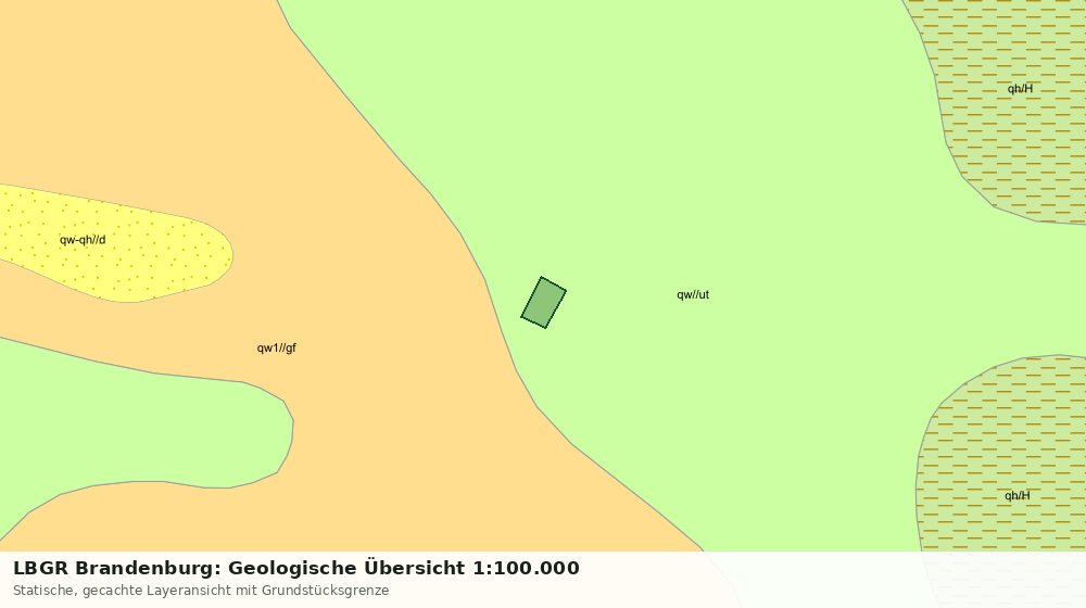Statische Kartenansicht: LBGR Brandenburg: Geologische Übersicht 1:100.000