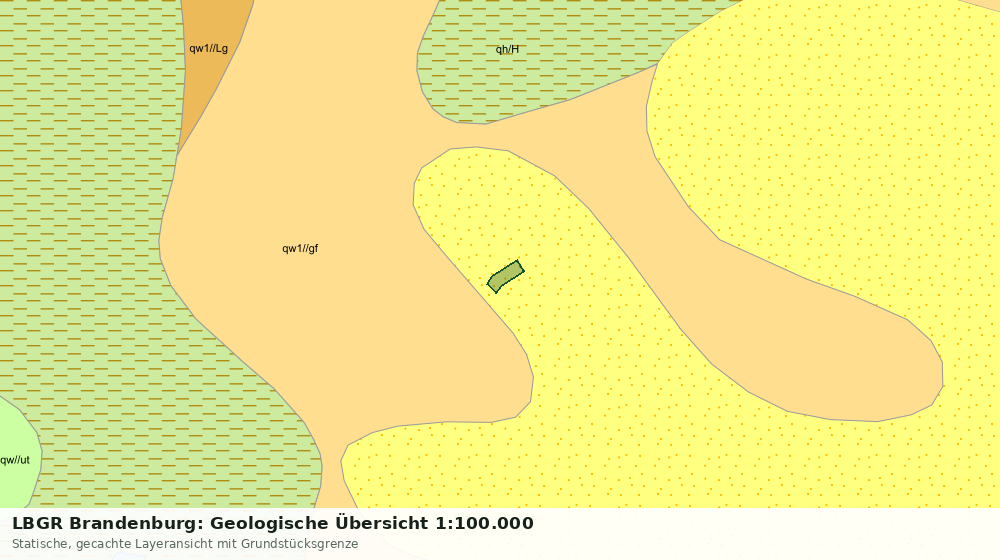 Statische Kartenansicht: LBGR Brandenburg: Geologische Übersicht 1:100.000