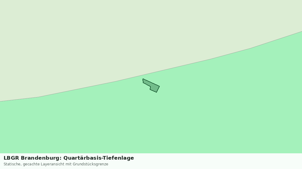 Statische Kartenansicht: LBGR Brandenburg: Quartärbasis-Tiefenlage