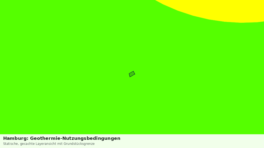 Statische Kartenansicht: Hamburg: Geothermie-Nutzungsbedingungen
